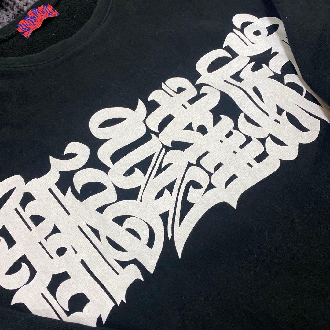 budspool 舐達麻 AGH タギングフォント ロゴ スウェット XXL 黒 - メルカリ