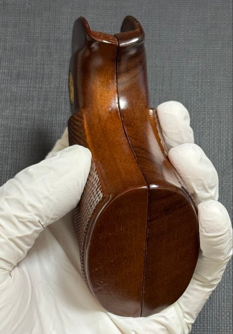 実物】コルト社純正 パイソン 3rd 前期 木製グリップ スクリュー付き