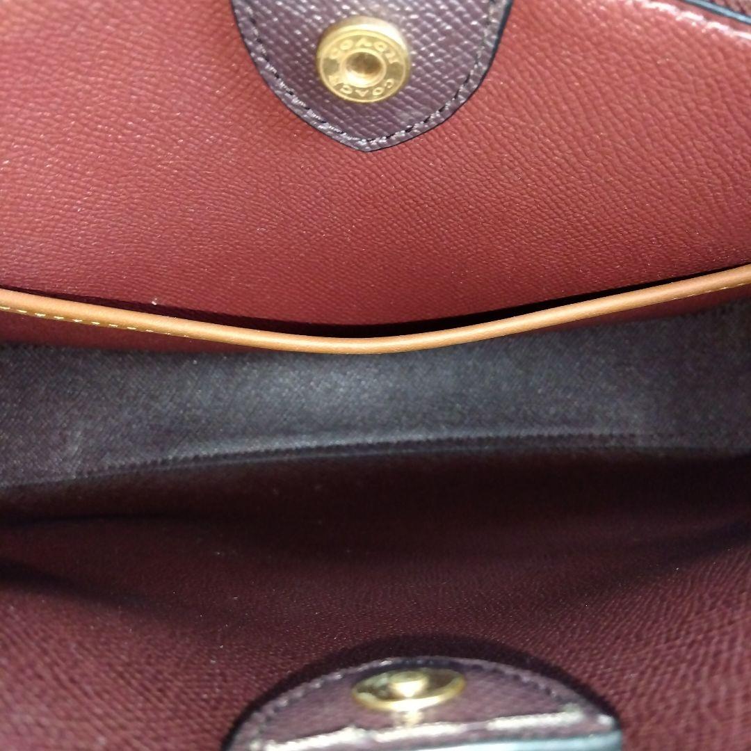 COACH ウィロウ ショルダーバッグ 2way ターンロック ブラック レザー