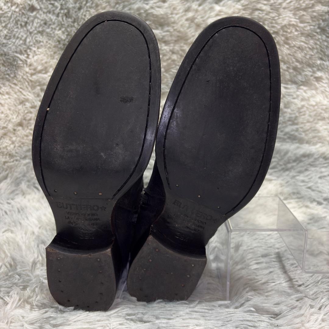 良品✨BUTTERO EU39.5(25.5cm) サイドジップブーツ 黒