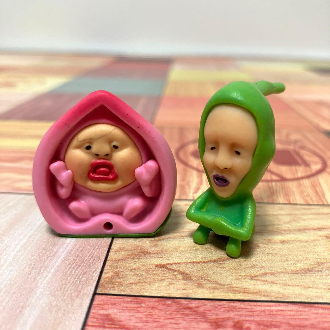 こびとづかん クサマダラオオコビト かくれももじり フィギュア2体