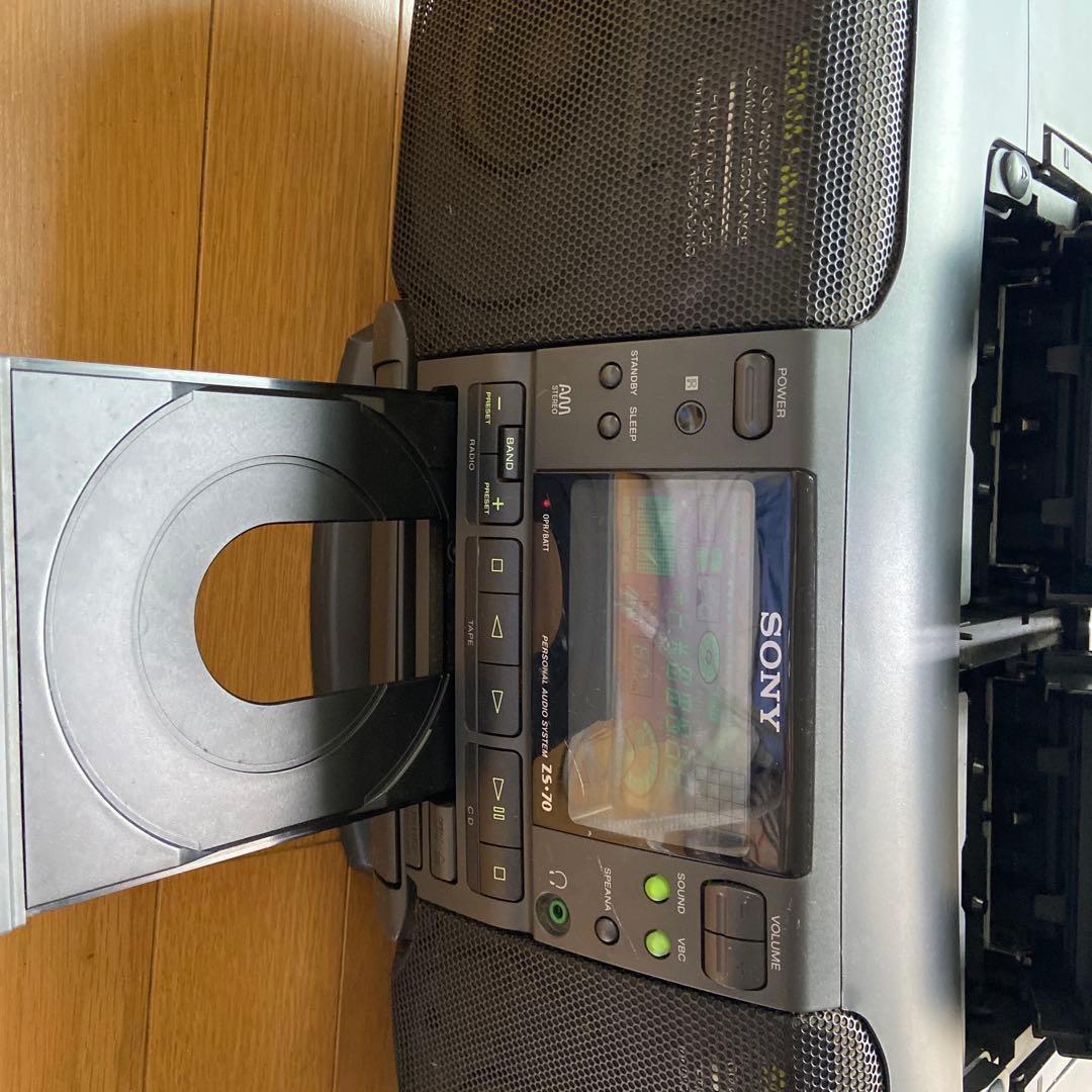 SONY ポータブル CD・MD・カセットデッキ取説有り リモコンなし