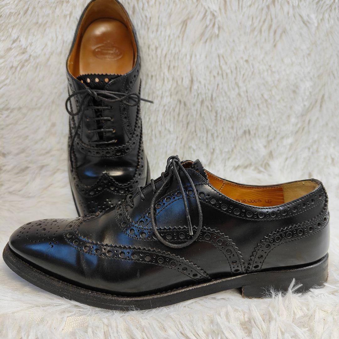 ✨良品✨チャーチ BURWOOD ウイングチップ ビジネスシューズ 34 チャーチ BURWOOD【バーウッド】ウィングチップ レディース ポリッシュ