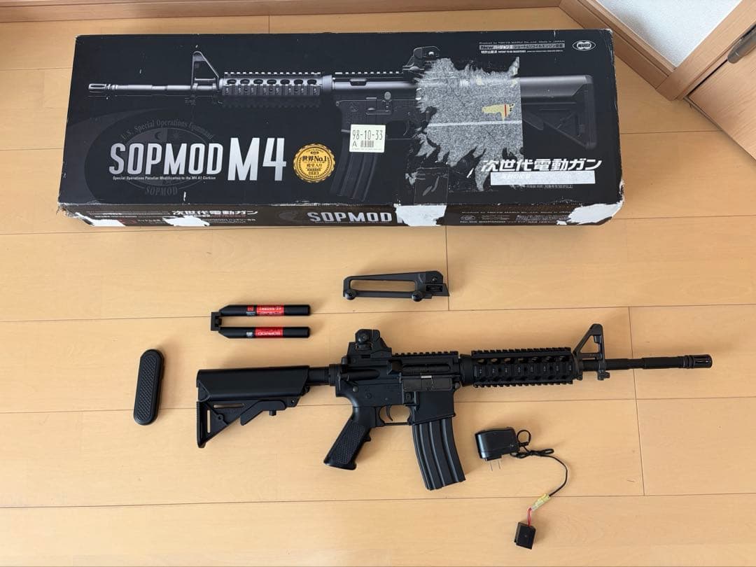 Sopmod M4 次世代電動ガン　ジャンク品 東京マルイ] SOPMOD M4 次世代電動ガン パーツ変更有り (ジャンク)の