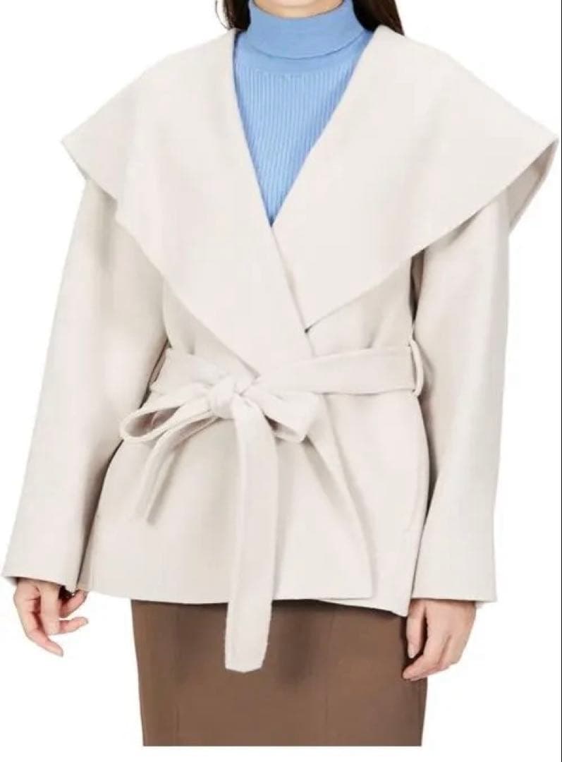 《即日発送》FRAY ID ショールカラーショートリバーコート