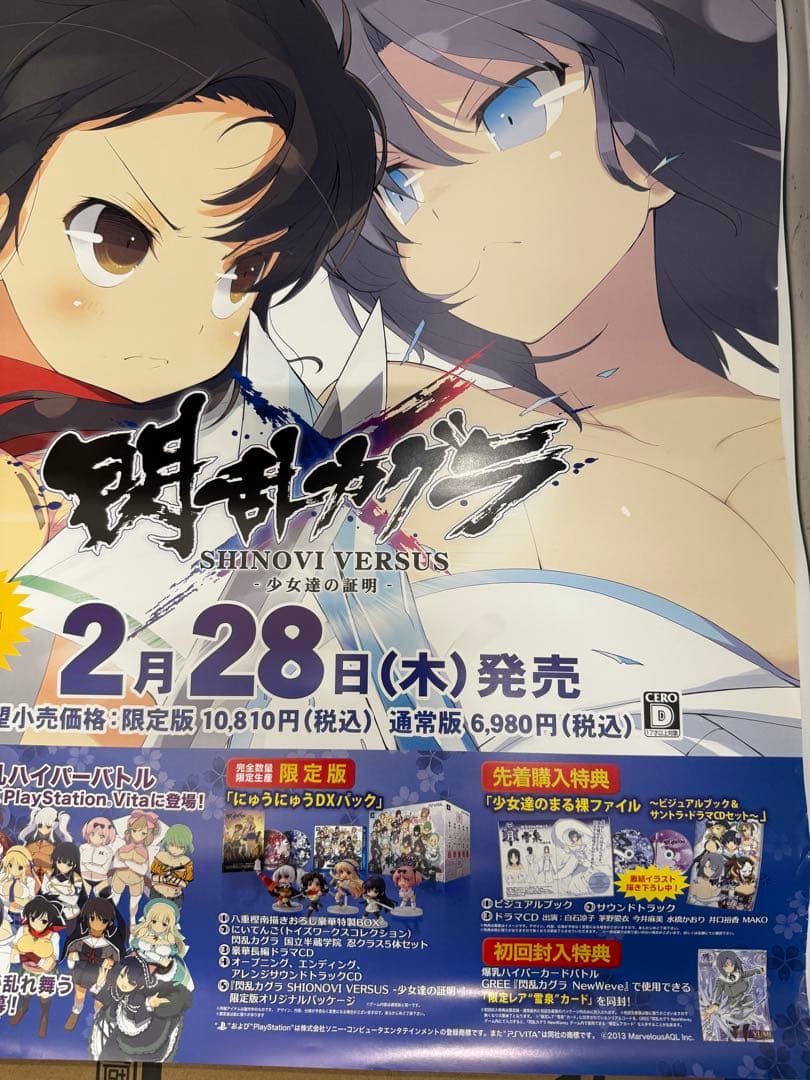 閃乱カグラ SHINOBI VERSUS 少女達の証明 非売品ポスター - メルカリ