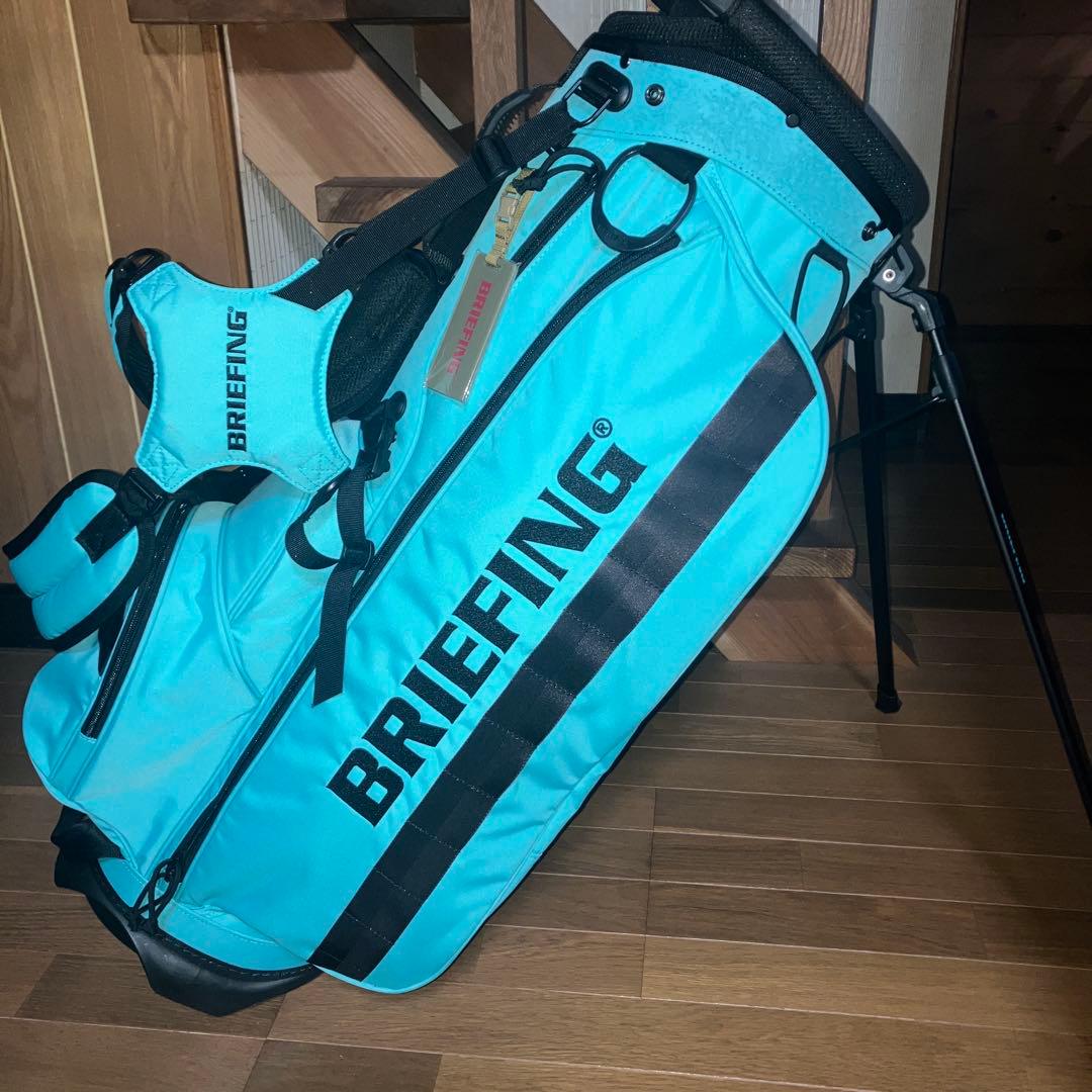 超美品 ブリーフィング キャディバッグ 希少 限定品 ターコイズカラー