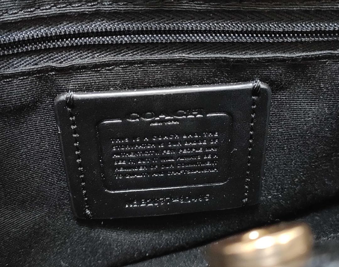 COACH コーチ F 91495 2WAY レザーシグネチャーハンドバッグ - メルカリ