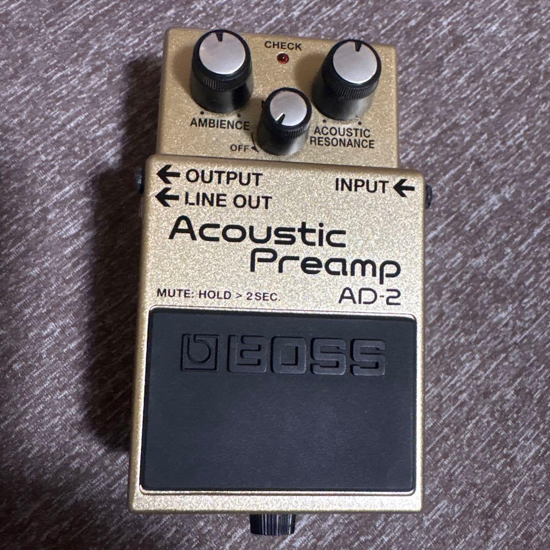 美品BOSS Acoustic Preamp AD-2 Amazon.com: BOSS AD-2 Natural Acoustic Preamp Guitar Pedal