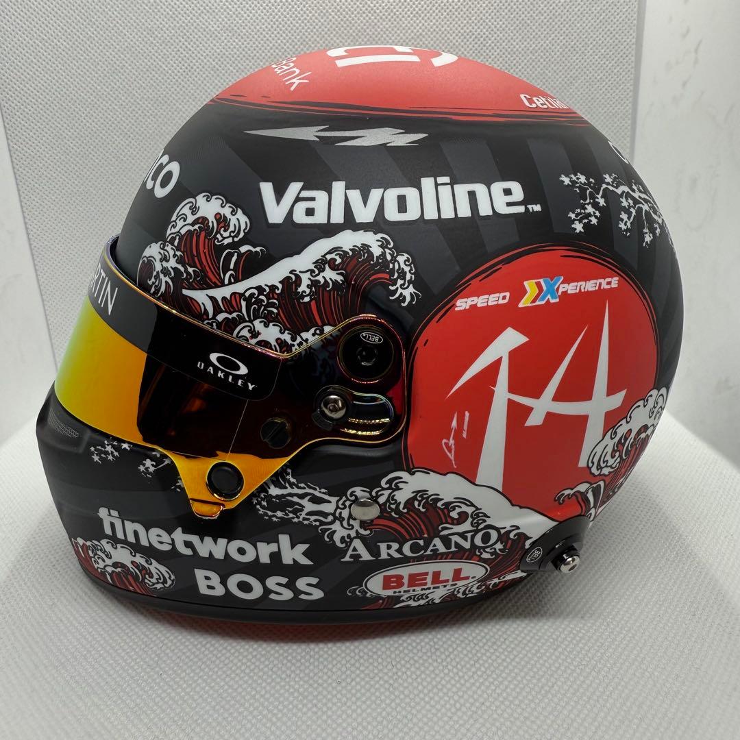 1/2 ヘルメット アストンマーチンF1 F.アロンソ 2024年 日本GP - メルカリ