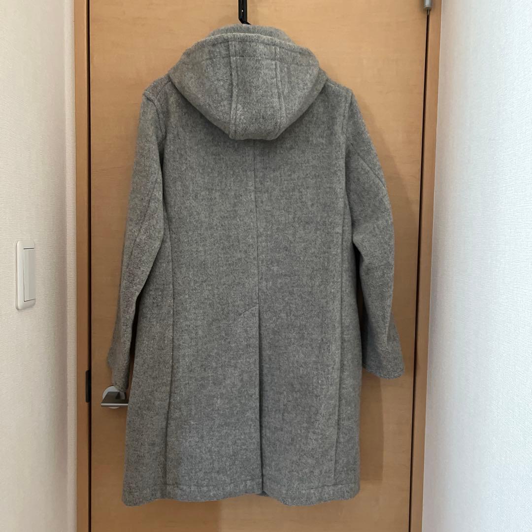 DANTON フード付きウールコート 36 グレー - メルカリ
