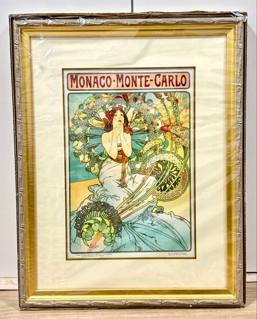 MONACO-MONTE-CARLO アルフォンス・ミュシャ　複製　原画 MONACO-MONTE-CARLO アルフォンス・ミュシャ 複製 原画 Monaco Monte