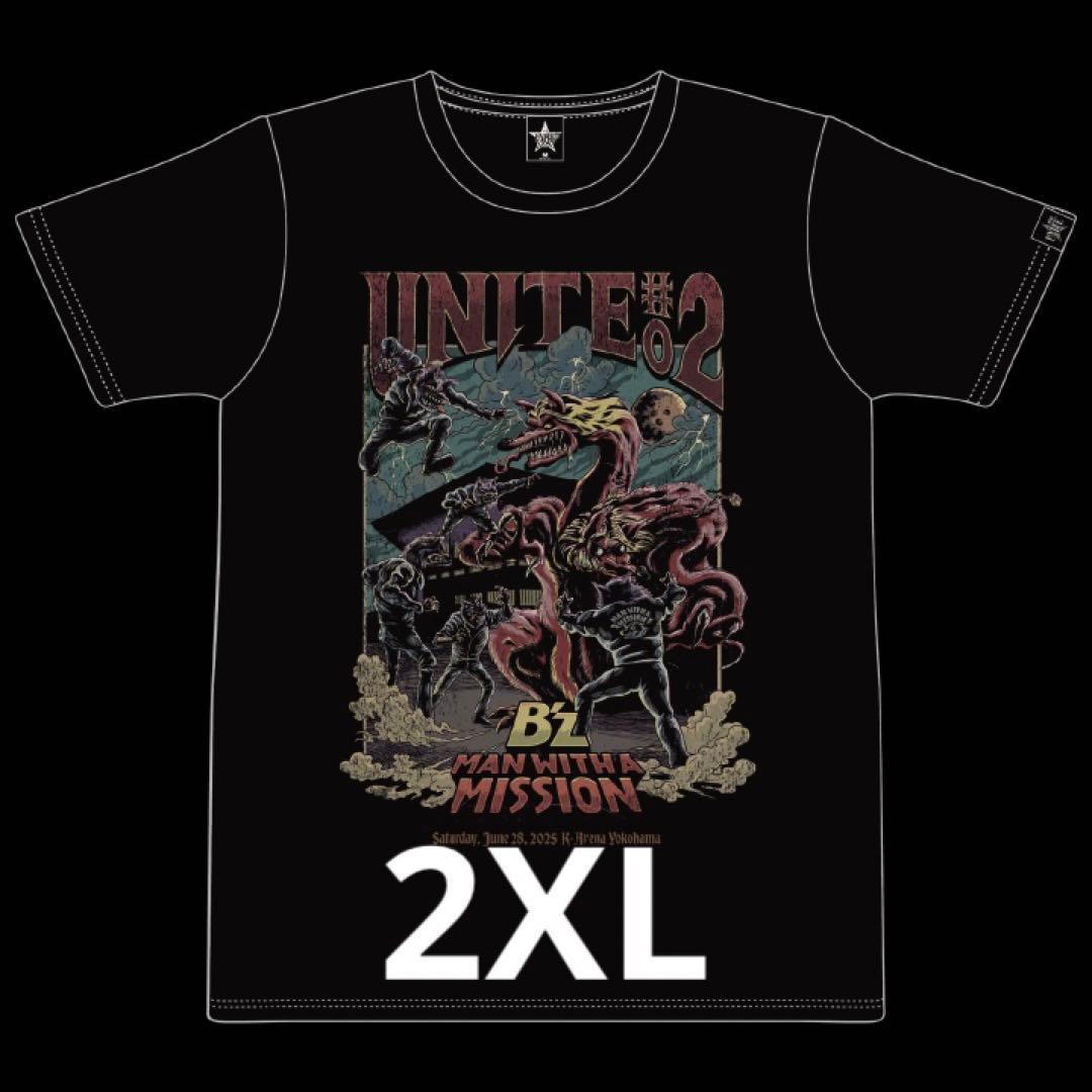 B'z UNITE #02 コラボTシャツ 2XLサイズ マンウィズ 28日 - メルカリ