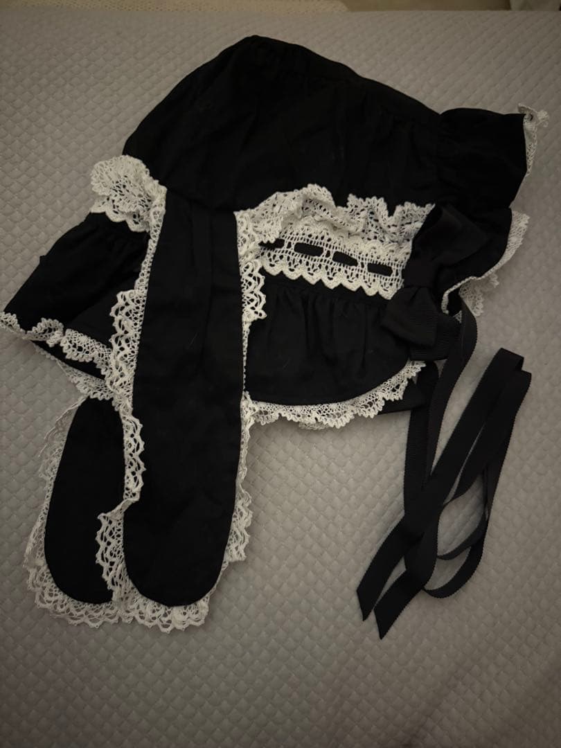 うさみみヘッドドレス 黒白 うさみみ天使界隈ゴシック十字ヘッドドレス | Maiden's Rêve