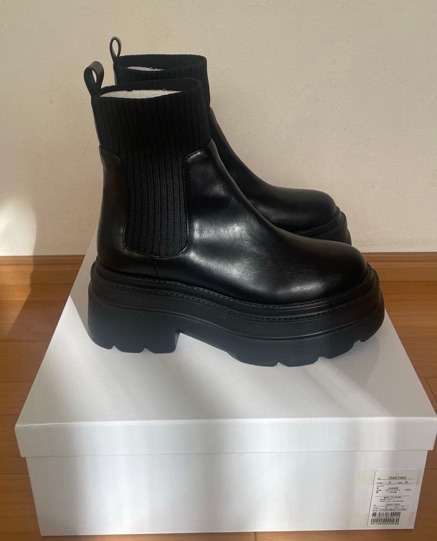 ♡様専用】COCODEAL サイドゴアショートブーツ ブラック Sサイズ