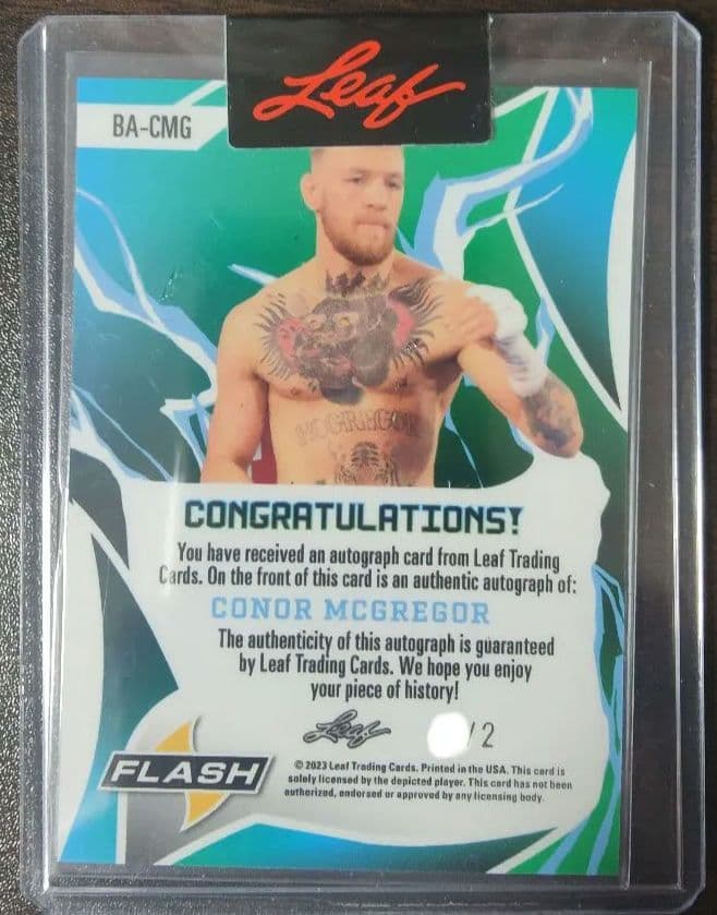 世界2枚】leaf コナー・マクレガー サインカード - メルカリ