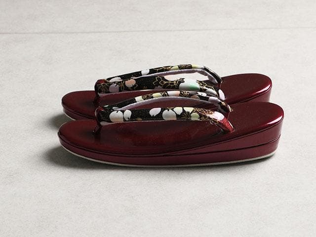 【新品】振袖用 草履バッグセット 24.5cm 小花柄 00840N