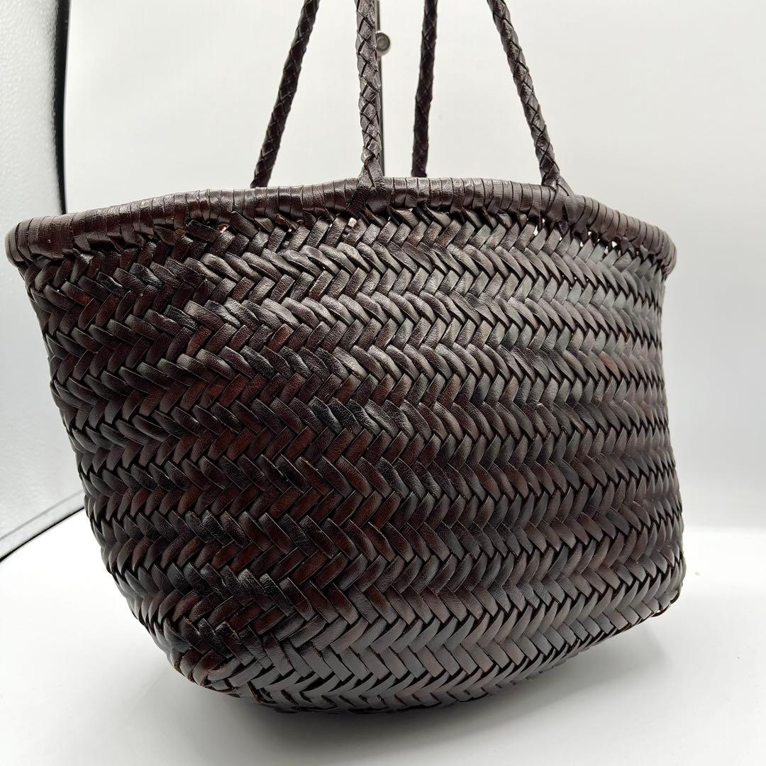 【美品】DRAGON かごバッグ セントクリストファー  ブラウン 中古・古着通販】SAINT CHRISTOPHER (セント クリストファー) DRAGON