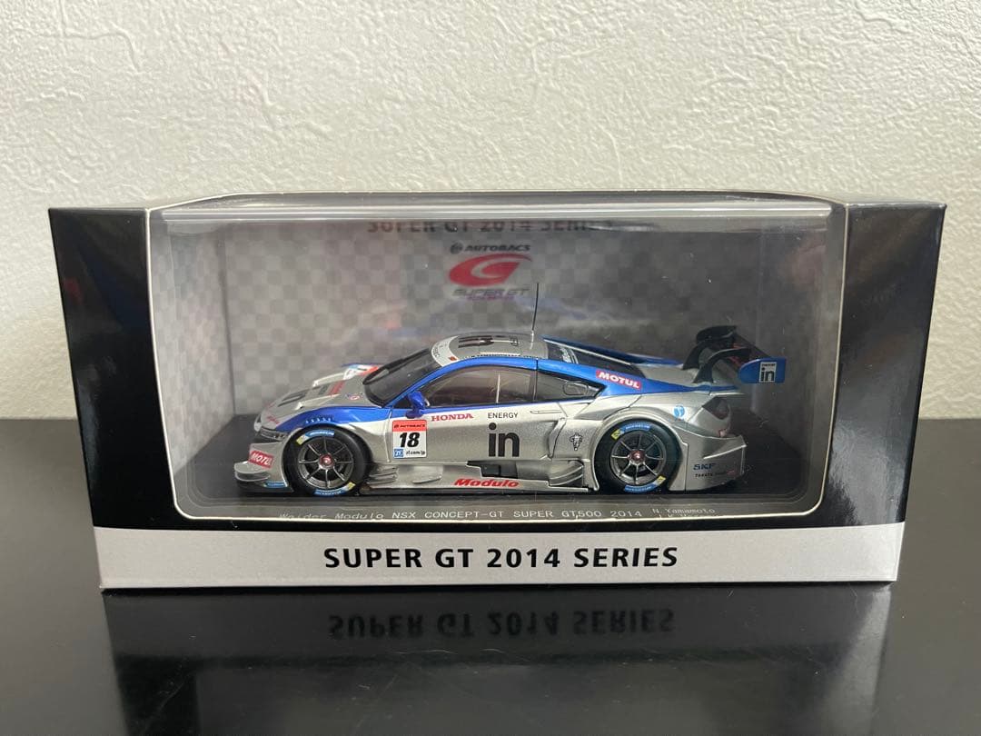 ミニカー EBBRO SUPER GT 2014 Weider NSX #18 Rare EBBRO Honda NSX Concept Super GT500 Weider Modulo 1:43 In Box