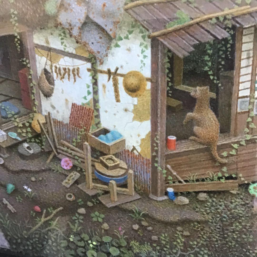 永野一久 テンペラ画  「壊れた窓」