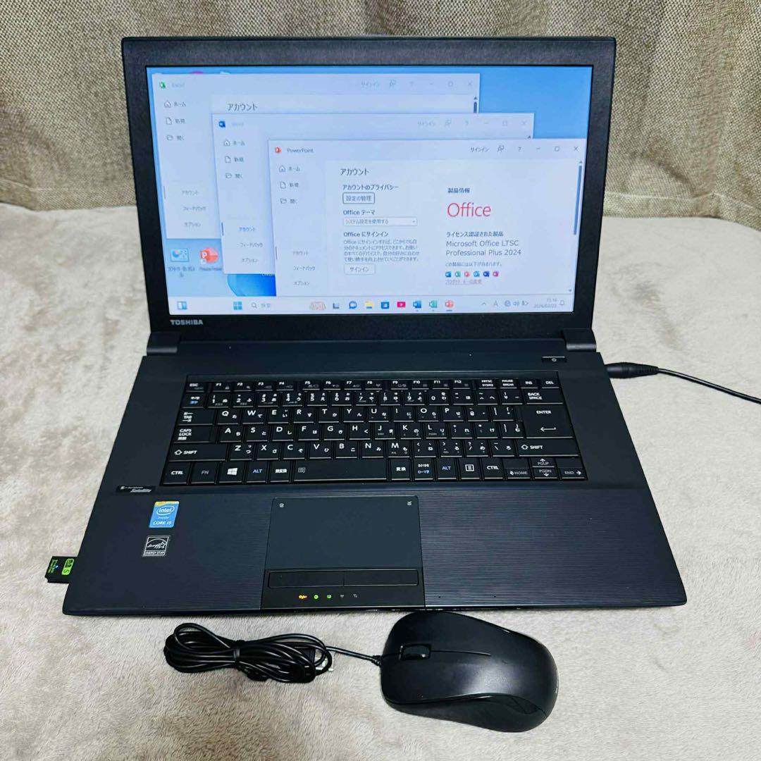 S287 TOSHIBAノートパソコンi5メモリ8G高速SSDサクサクWin11 - メルカリ