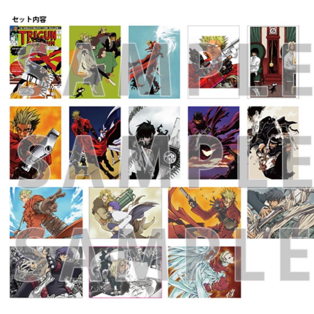 トライガン 内藤泰弘 カラーポートフォリオ 36枚セット TRIGUN 複製