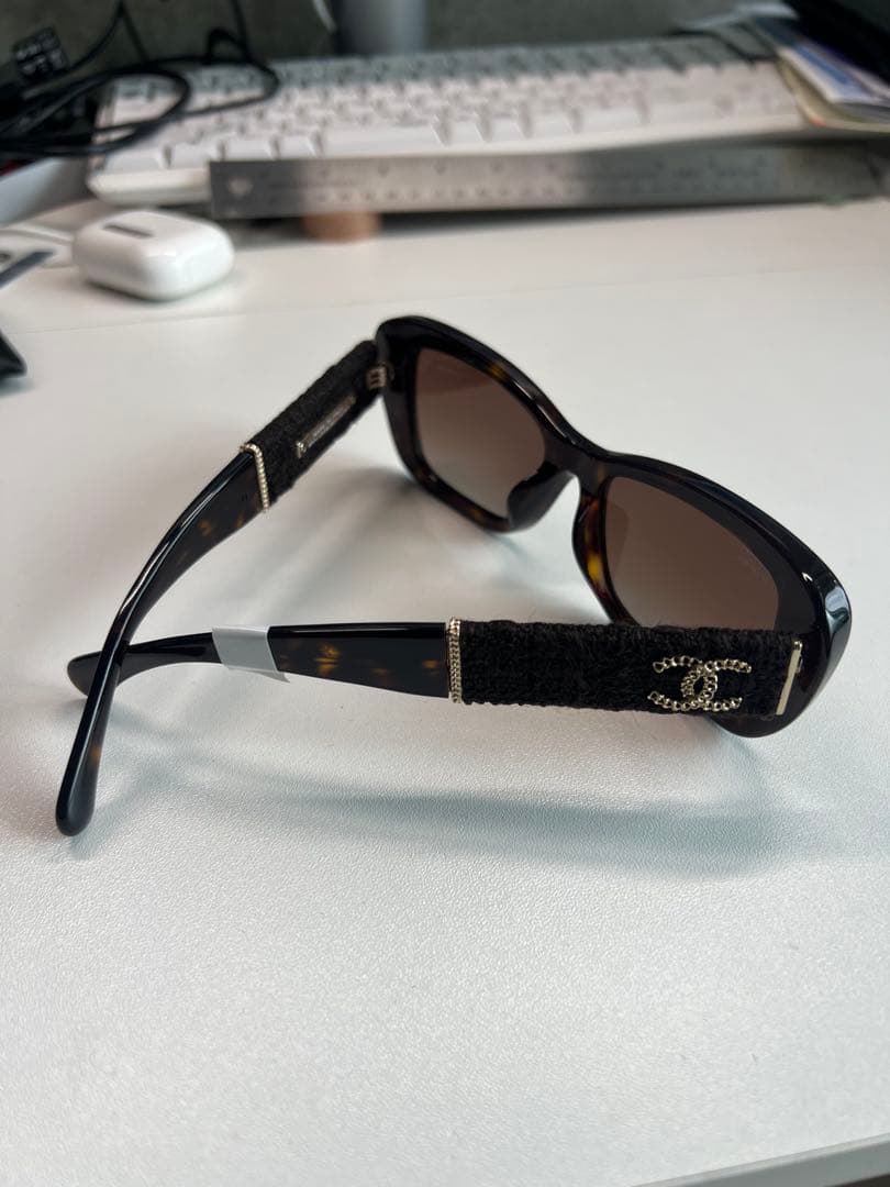 CHANEL サングラス 新品未使用品 中古・古着通販】CHANEL (シャネル) ココマークテンプルサングラス