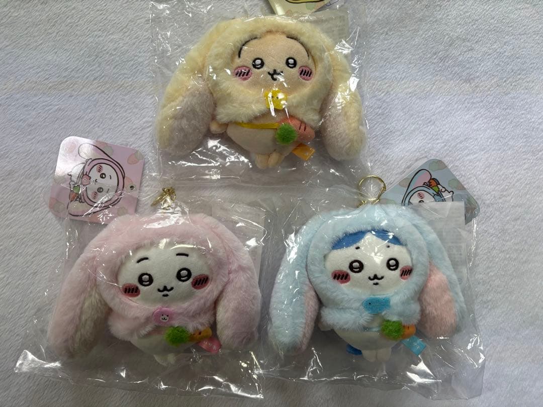 台湾限定 ちいかわ ハチワレ うさぎ ロップイヤーなマスコット 台湾限定 ちいかわ うさぎ ハチワレ ロップイヤーなマスコット 三点