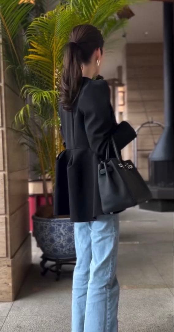 新品】maison de Dolce. フルールジャケット ブラックXS - メルカリ