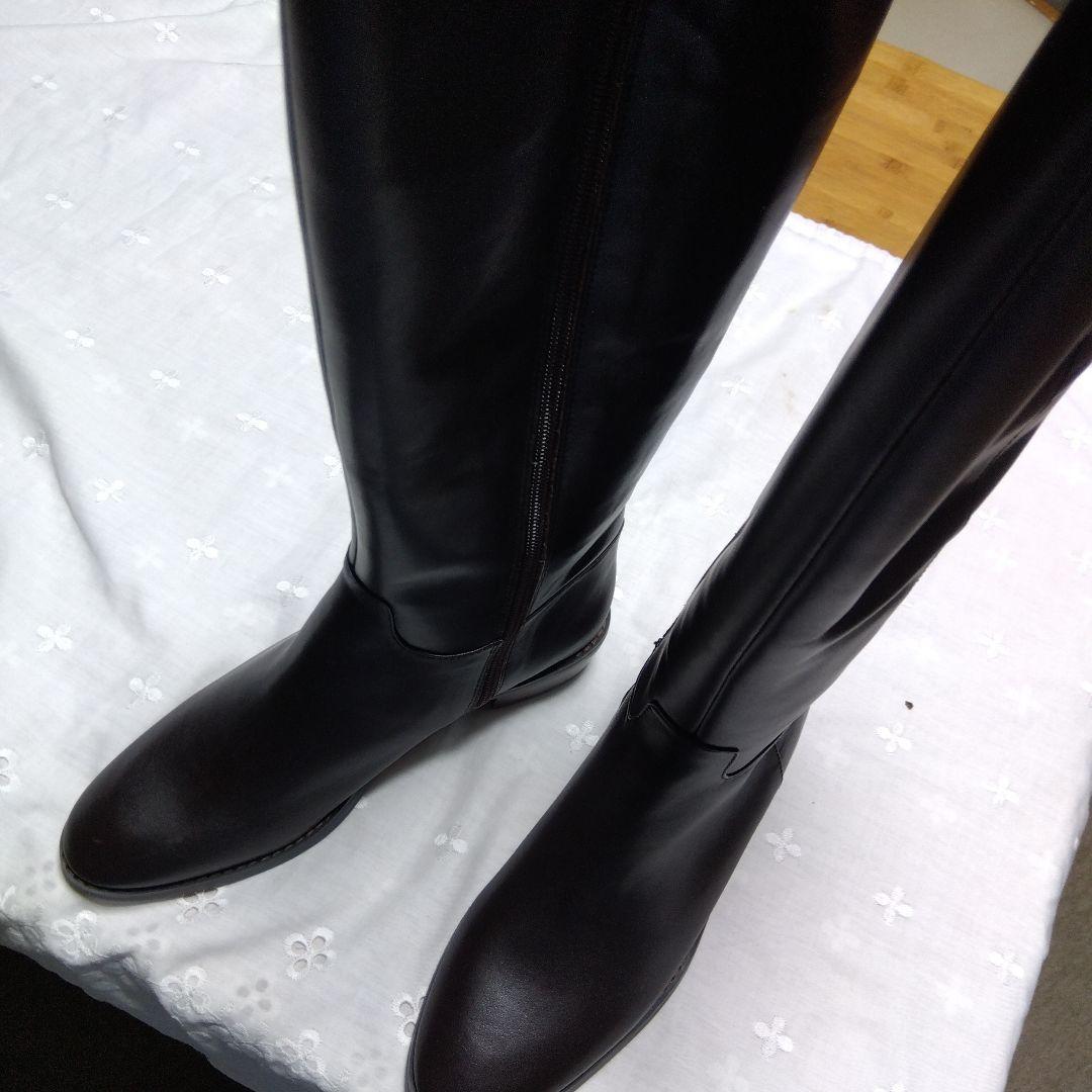 ODETTE E ODILE　ダークブラウン ロングブーツ 24cm　新品未使用 ODETTE E ODILE（オデット エ オディール） ロングブーツ 38 ブラウン