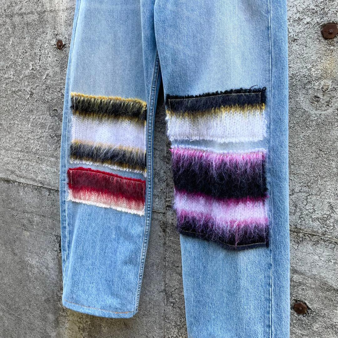 MARNI マルニ モヘアパッチ デニムパンツ 28 ジーンズ デニム - メルカリ