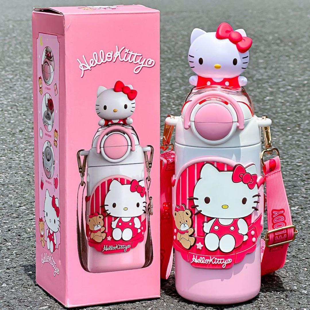 ハローキティ サンリオ 水筒 600ml 保温保冷対応 二つの飲み口付き