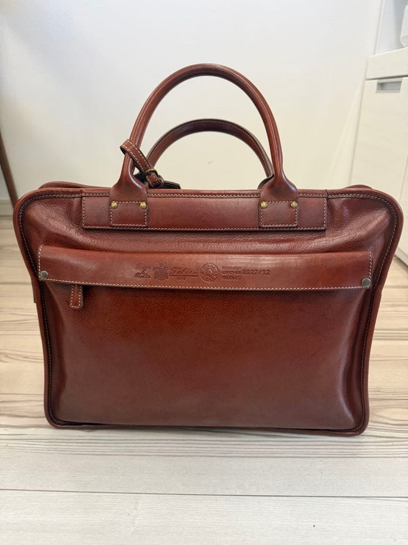 Felisi フェリージ 8637/12 オールレザー ビジネス バッグ Felisi（フェリージ）8637 /ブリーフケース/ビジネスバッグ/ネイビー