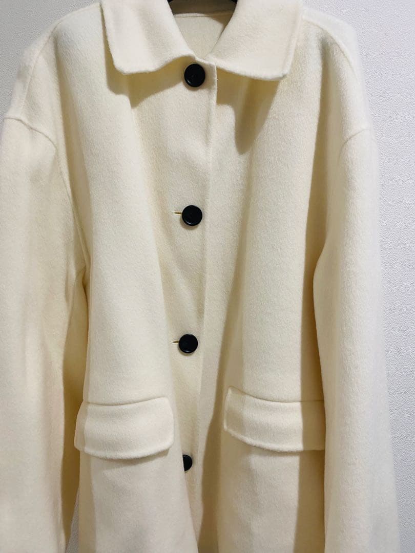 meime_i❤︎様】専用 リバー ミドルコート／ホワイト - メルカリ
