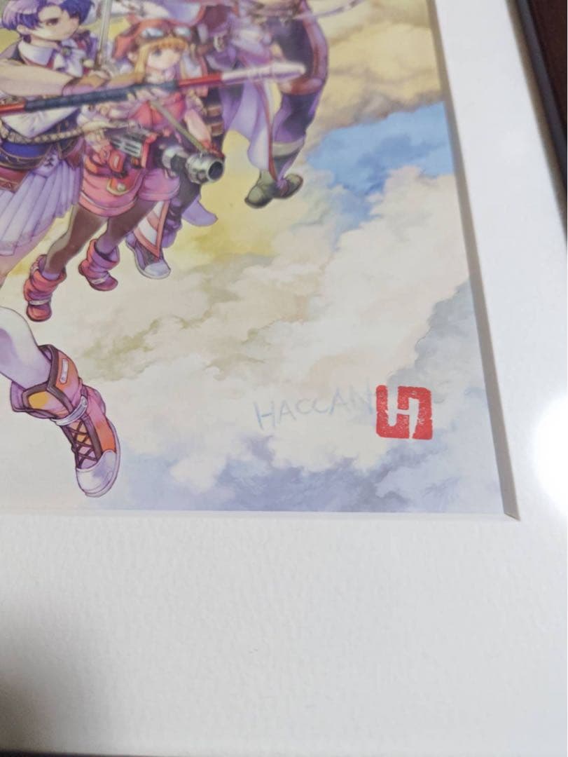 英雄伝説Ⅵ 空の軌跡SC ファルコム公認額装複製原画 交差する運命 直筆