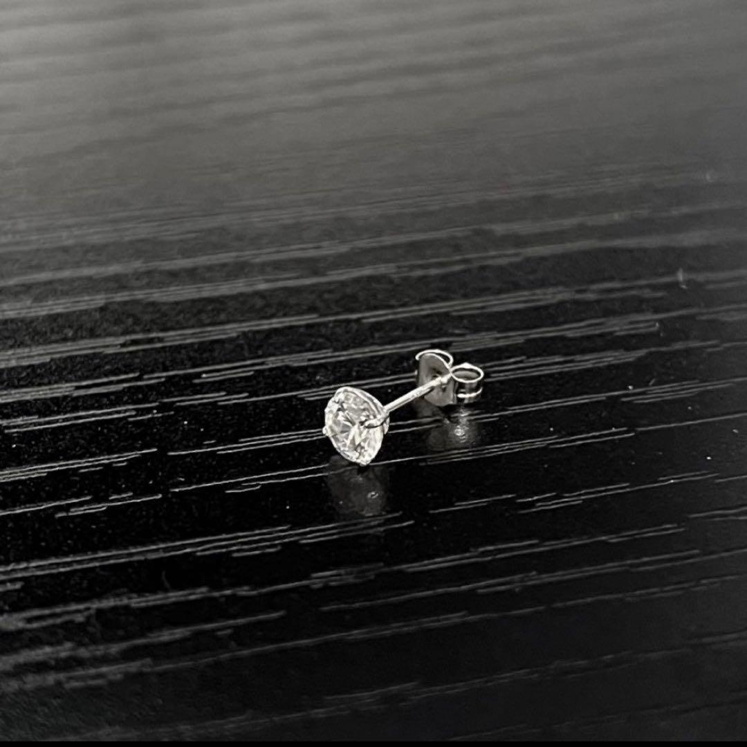 AVALANCHE アバランチ 14Kホワイトゴールド スタッズ ピアス 4mm