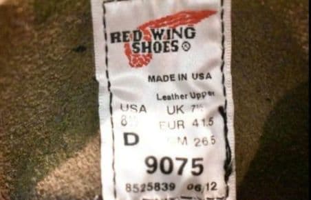 【8.5D 未使用 12年】レッドウィング 9075 アイリッシュセッター 黒