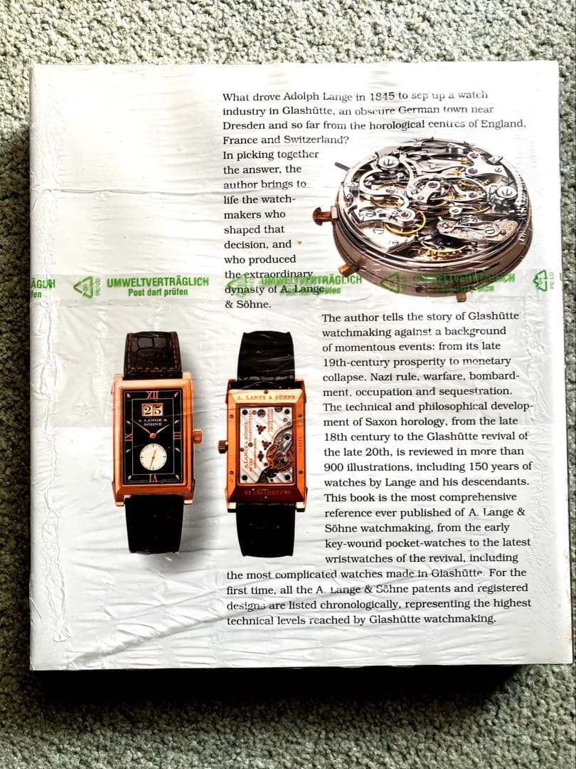 ドイツのウォッチメーカー、A. LANGE & SOHNEの豪華写真集 M1