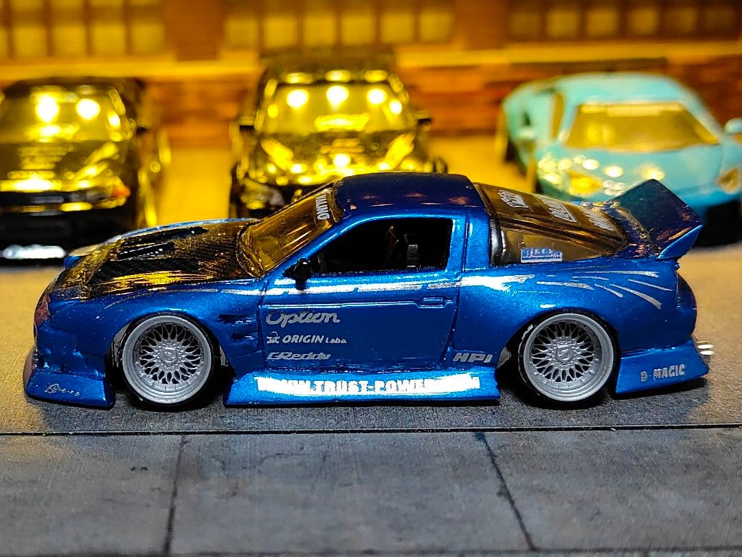 ホットウィールカスタム 日産 180sx フルエアロ ドリ車 深リムトミカ