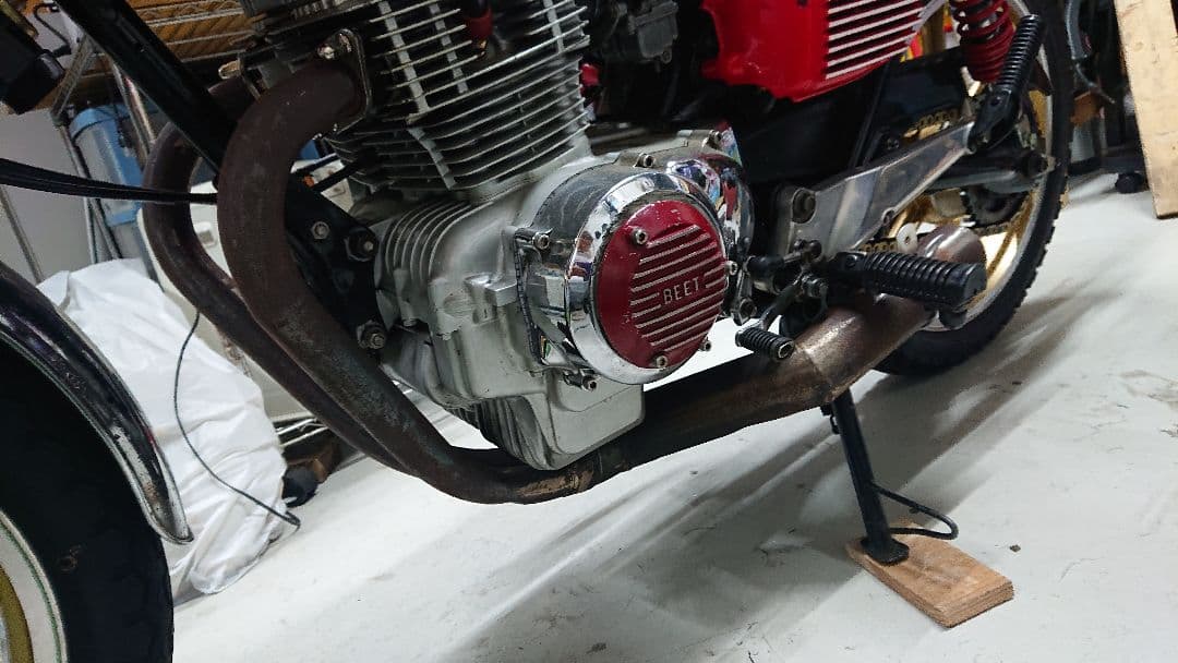 CB250T CB400T ホーク バブ 左出しマフラー - メルカリ