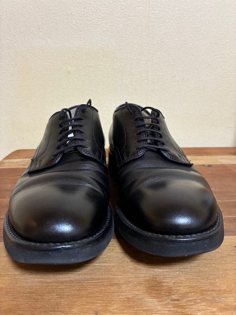 【6.5D】オールデン プレントゥー 53547 黒 カーフ ドレスラバーソール