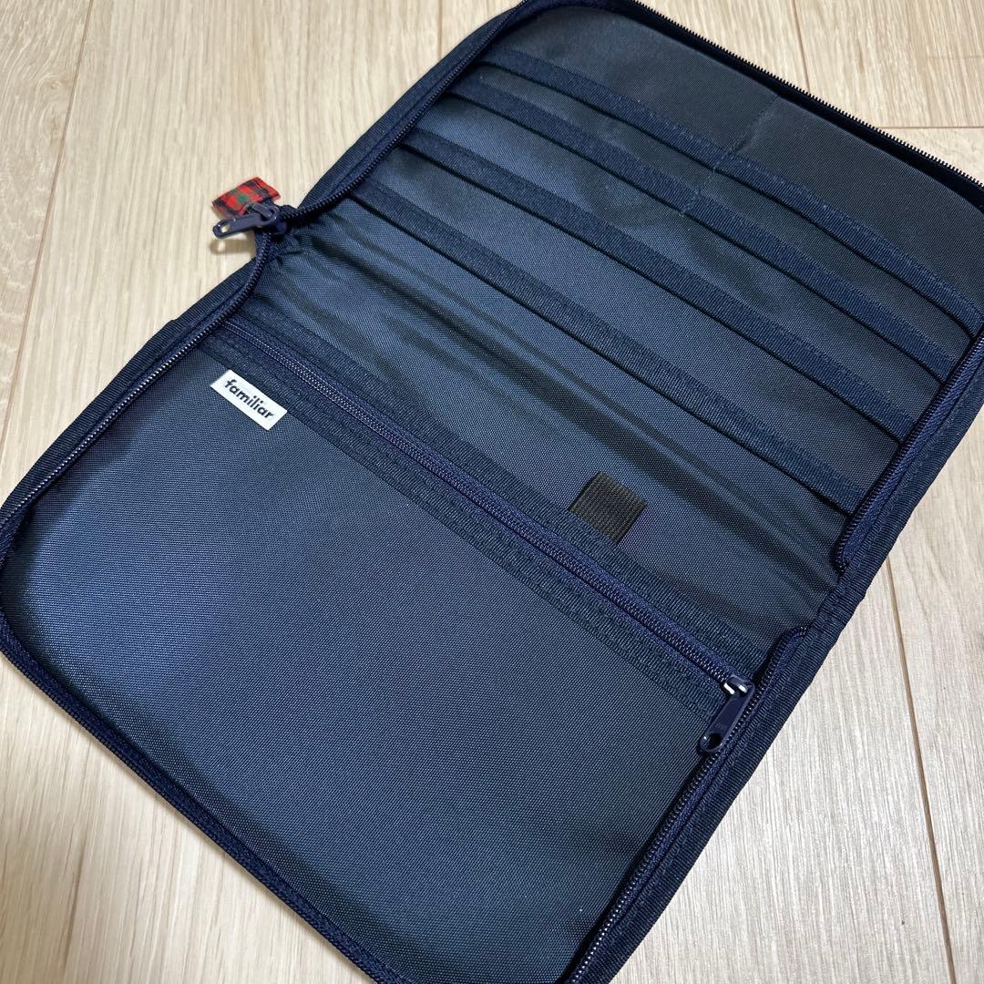 新品同様familiar 母子手帳ケース クマ刺繍付き - メルカリ