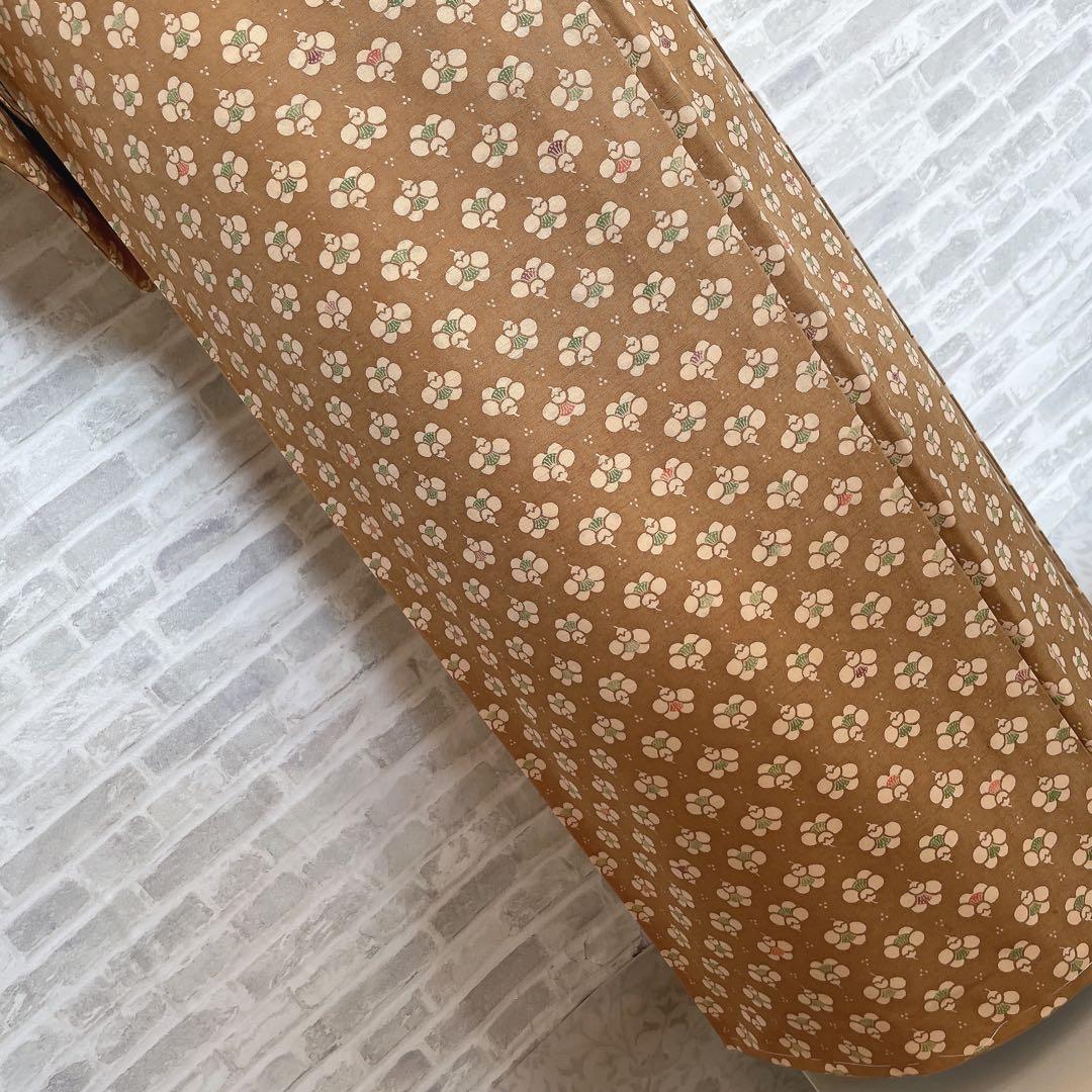 紬　フルセット　横見梅　小梅　小紋　かわいい　バチ衿　着物　H6