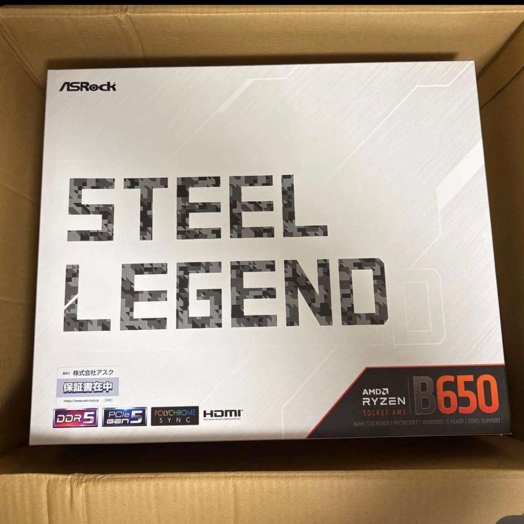 【新品】ASRock B650 Steel Legend WiFi マザーボード ASRock > B650 Steel Legend WiFi