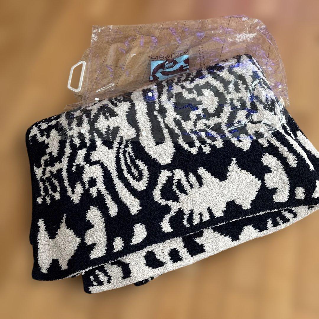 カシウエア　ダマスク　大判　ブランケット　毛布　ネイビー Kashwere（カシウエア） ブランケット Kashwere Blanket Damask