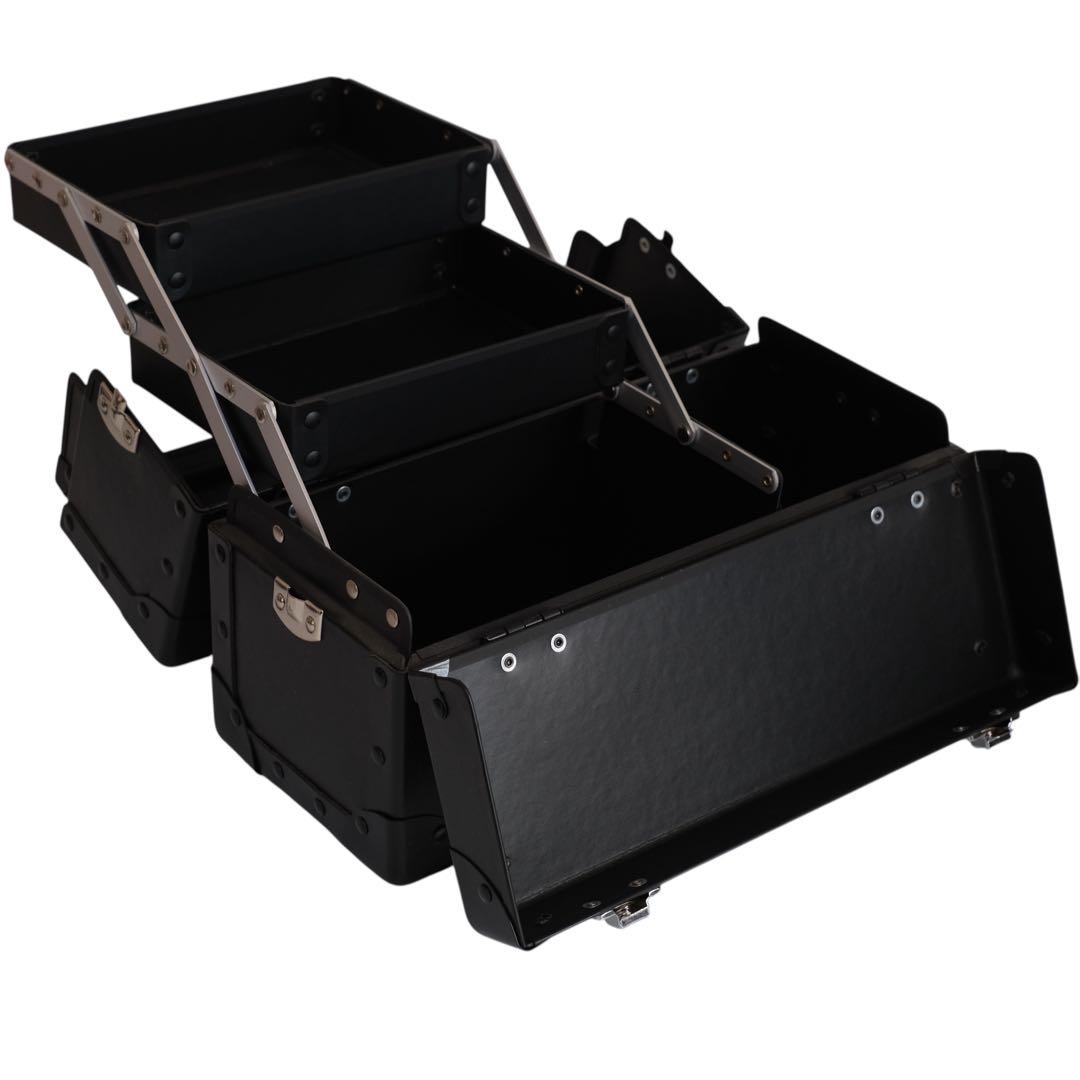 GLASS MARBLE メイクボックス ブラック 2段式 新同品 - メルカリ