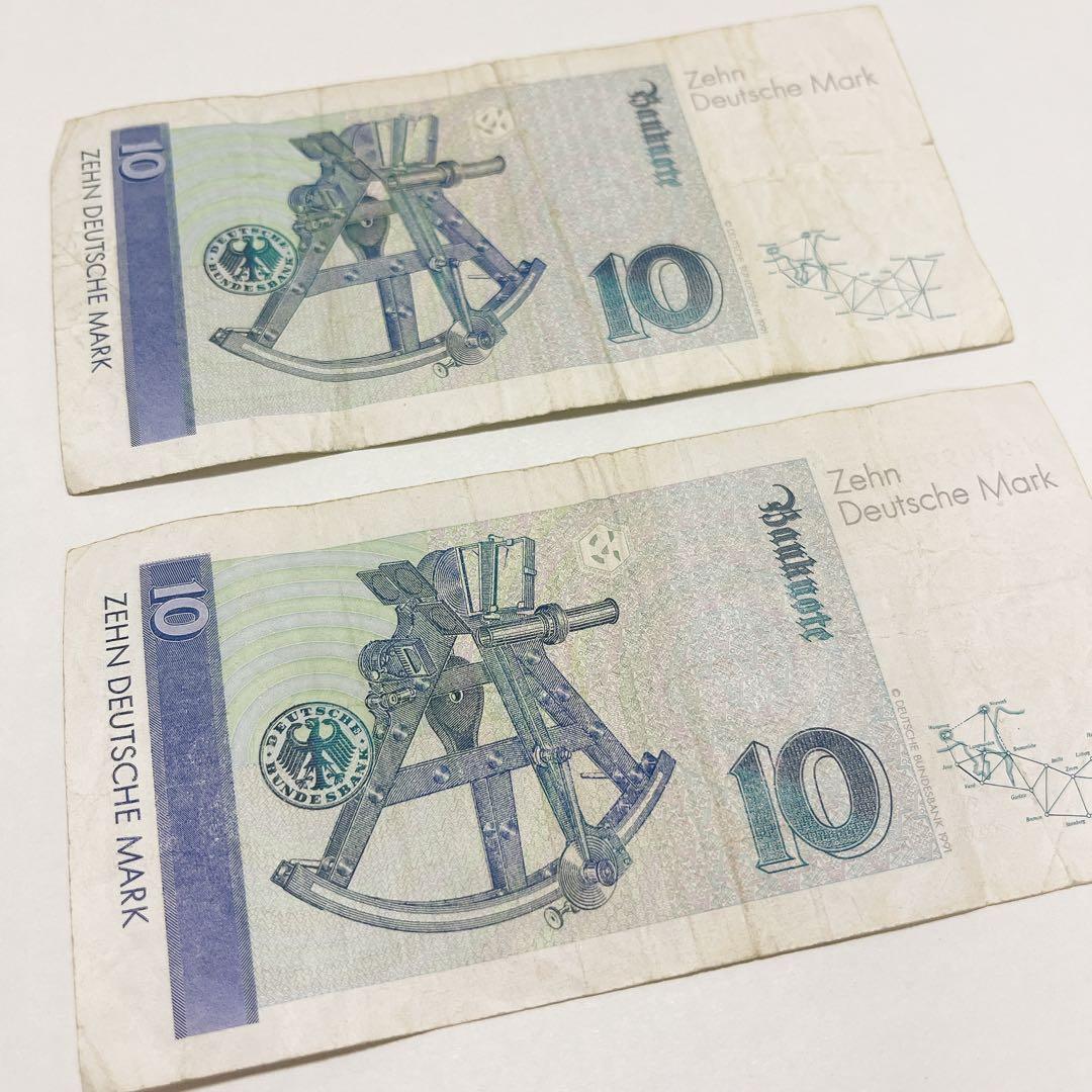 旧ドイツ紙幣20マルク☆10マルク札×2枚 - メルカリ