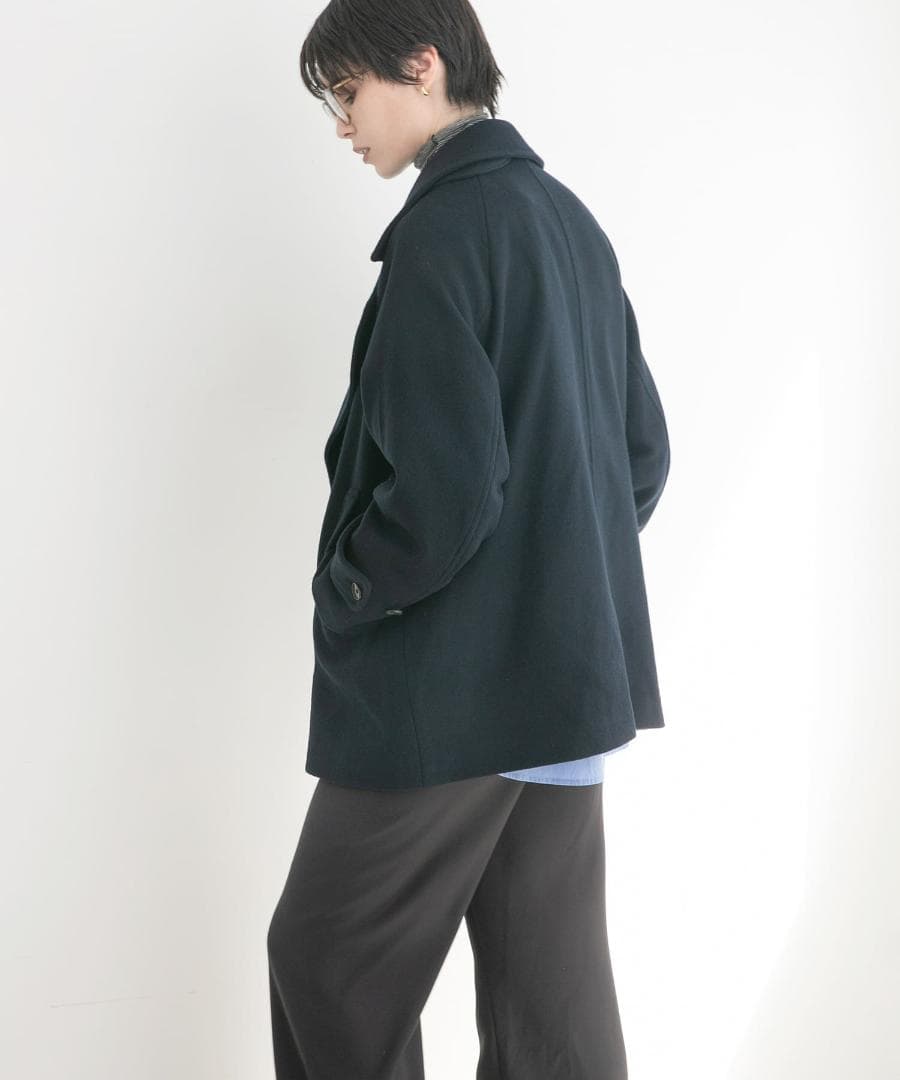 新品◆2025◆アーバンリサーチ◆スーパー100メルトンPコート《D.NAVY》