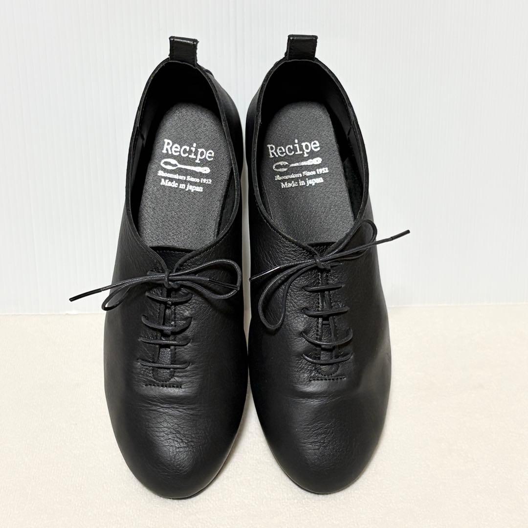 未使用級☆Recipe レシピ レースアップシューズ レザー 25.0cm