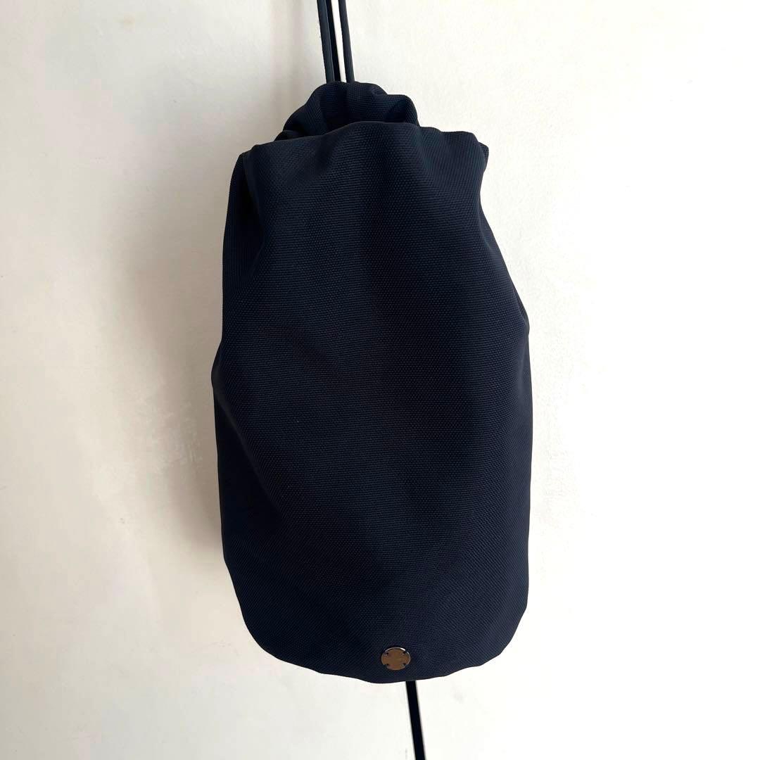 THE ROW ザロウ　ナイロン ドローストリングポーチ　黒 THE ROW（ザ ロウ） SPORTY POUCH ポーチ ナイロン ミニバッグ W1336